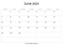 editable 2021 june calendar