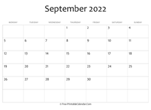 editable 2022 september calendar