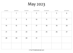 calendar may 2023 editable