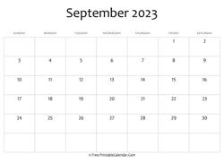 calendar september 2023 editable