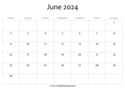 calendar june 2024 editable