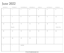 printable june calendar 2022