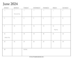 printable june calendar 2024