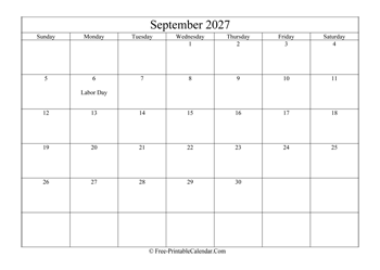 september 2027 calendar printable holidays